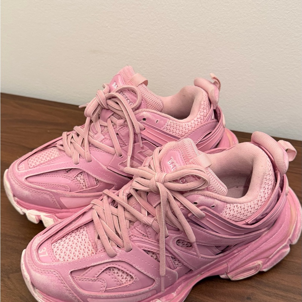 Chunky Pink Athletic Sneakers